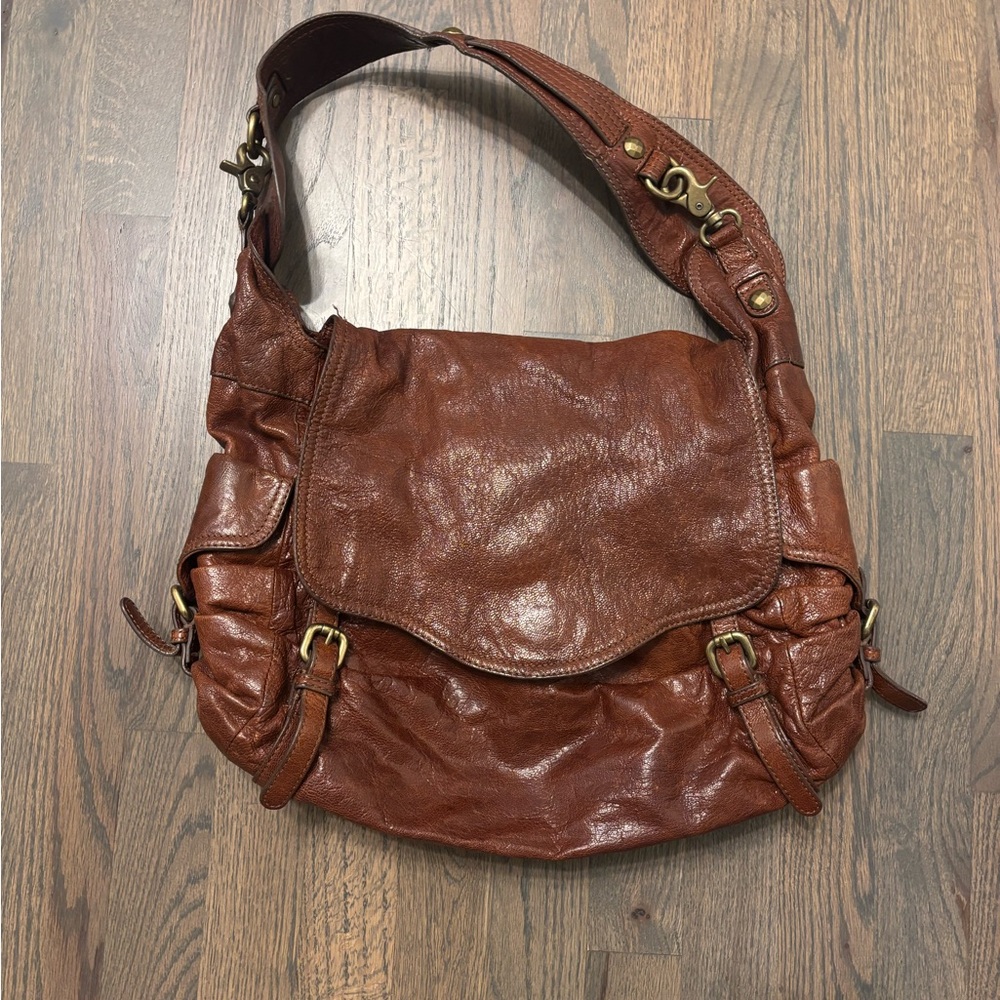 Kooba Brown Leather Shoulder Bag